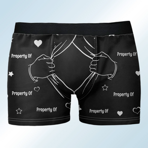 Declare Him Yours! Funny Photo Boxer Briefs - Personalized Custom Gift for Him