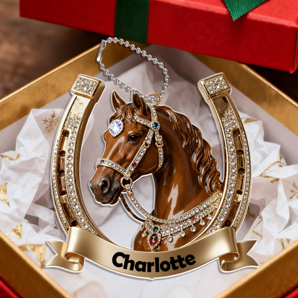 Personalized Horse  Acrylic Ornament Gift For Horse Lover