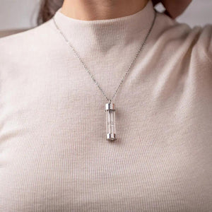 Eternal Embrace Memorial Hourglass Urn Necklace