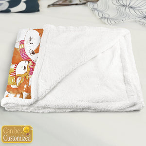 Merry 1st Christmas - Baby Dear Mommy & Daddy We Love You Personalized Blanket