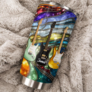 Personalized Rock Your Soul Electric Guitars Tumbler, Gift For Music Lovers