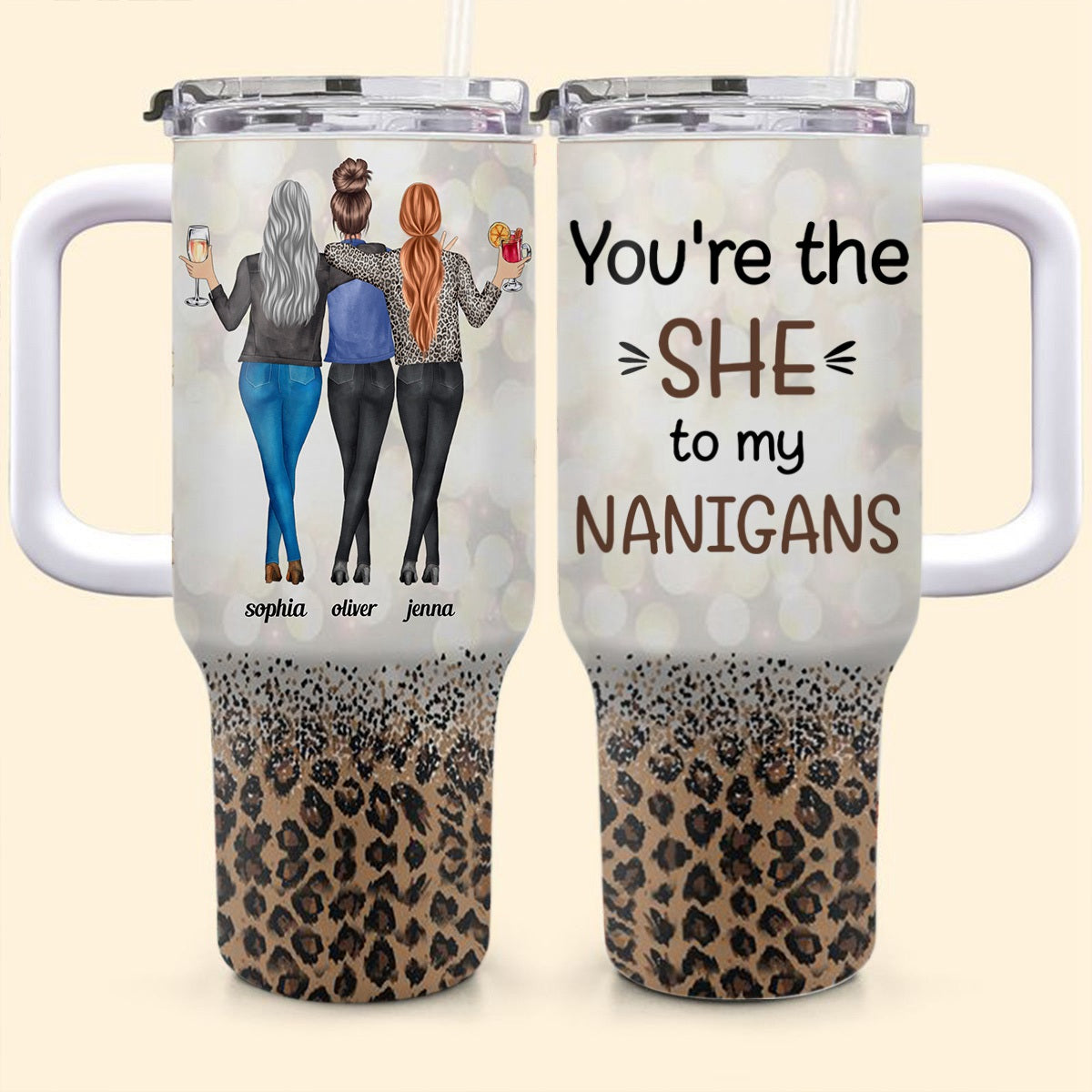 Personalized 40oz Tumbler - You're The She To My Nanigans