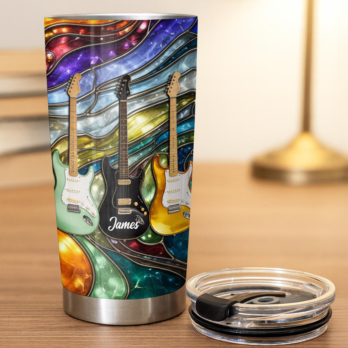 Personalized Rock Your Soul Electric Guitars Tumbler, Gift For Music Lovers