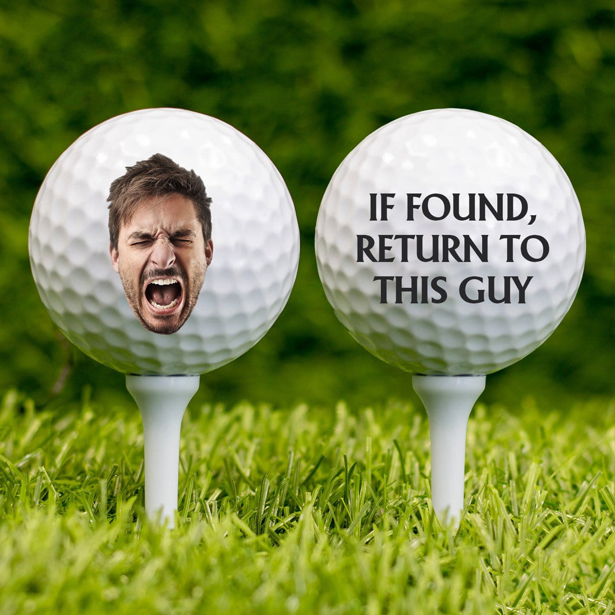 If Found Return To This Guy Personalized Golf Ball- Gift For Dad, Grandpa,Golf Lover