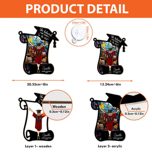 She Believed She Could So She Did! - Personalized Custom Window Hanging Suncatcher Ornament