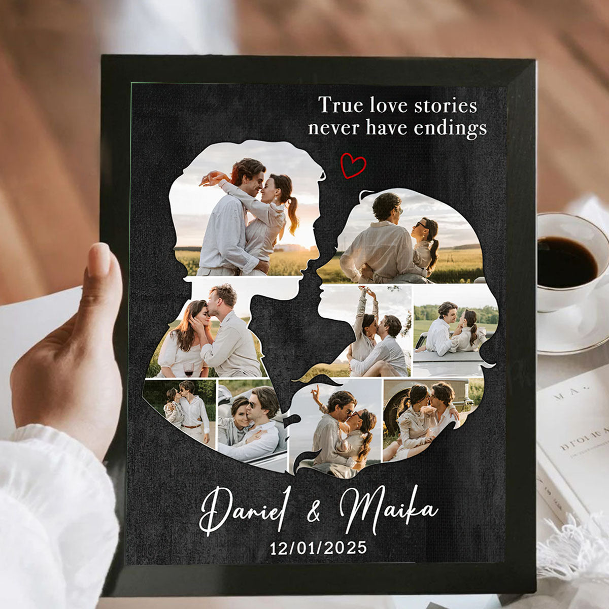 Personalized Couples Canvas Art, Gift For Husband Wife, Couples Wall Art For Bedroom, Wedding Engagement Gift For Couple