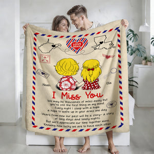 Personalized Love Mail Blanket Unique Valentine's Day Gifts for Couples