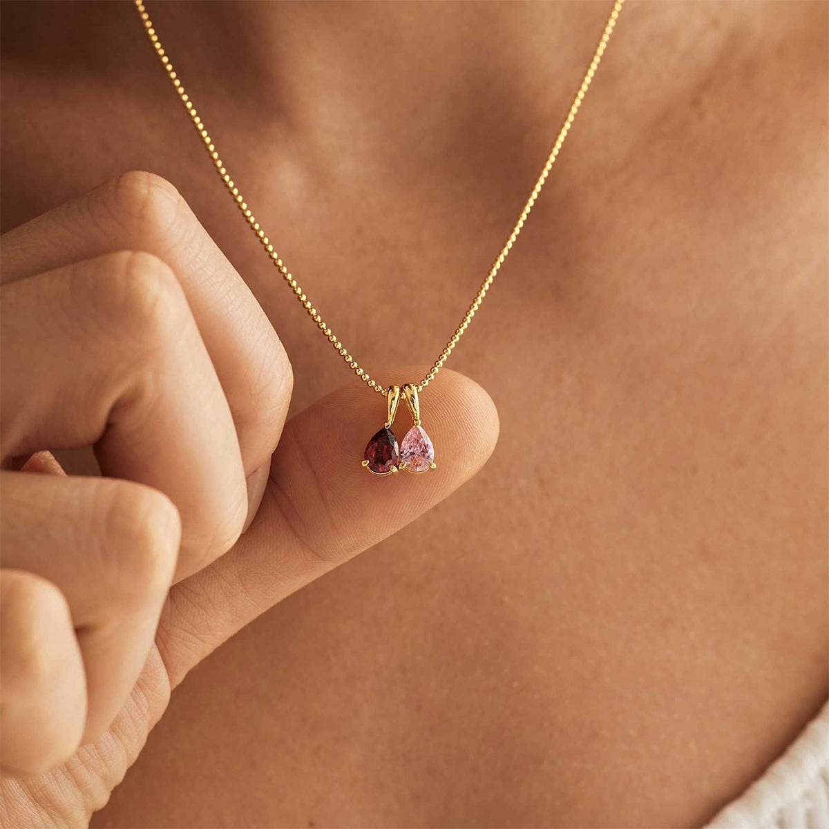 Custom Birthstone Necklace, Anniversary Family Gift for Mom, Bridal Gift for Grandma, Mothers Day Gift for Her