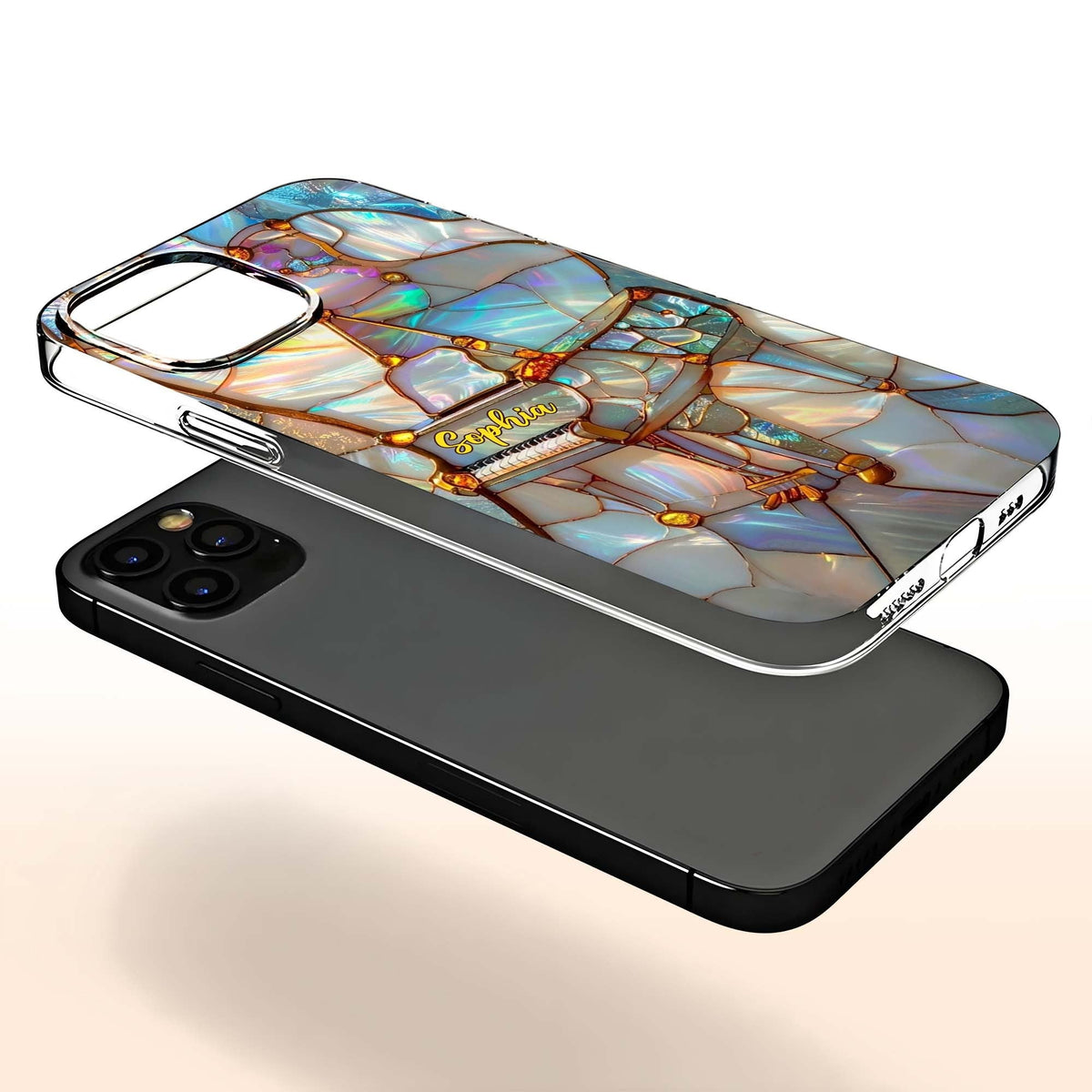 A Melody For The Soul Personalized Clear Phone Case for Musicians