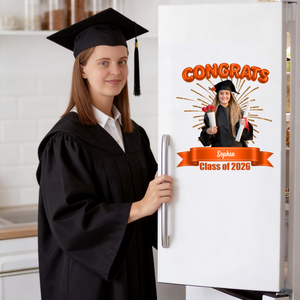 Custom Photo Class Of 2026 Graduation Personalized Decal Sticker