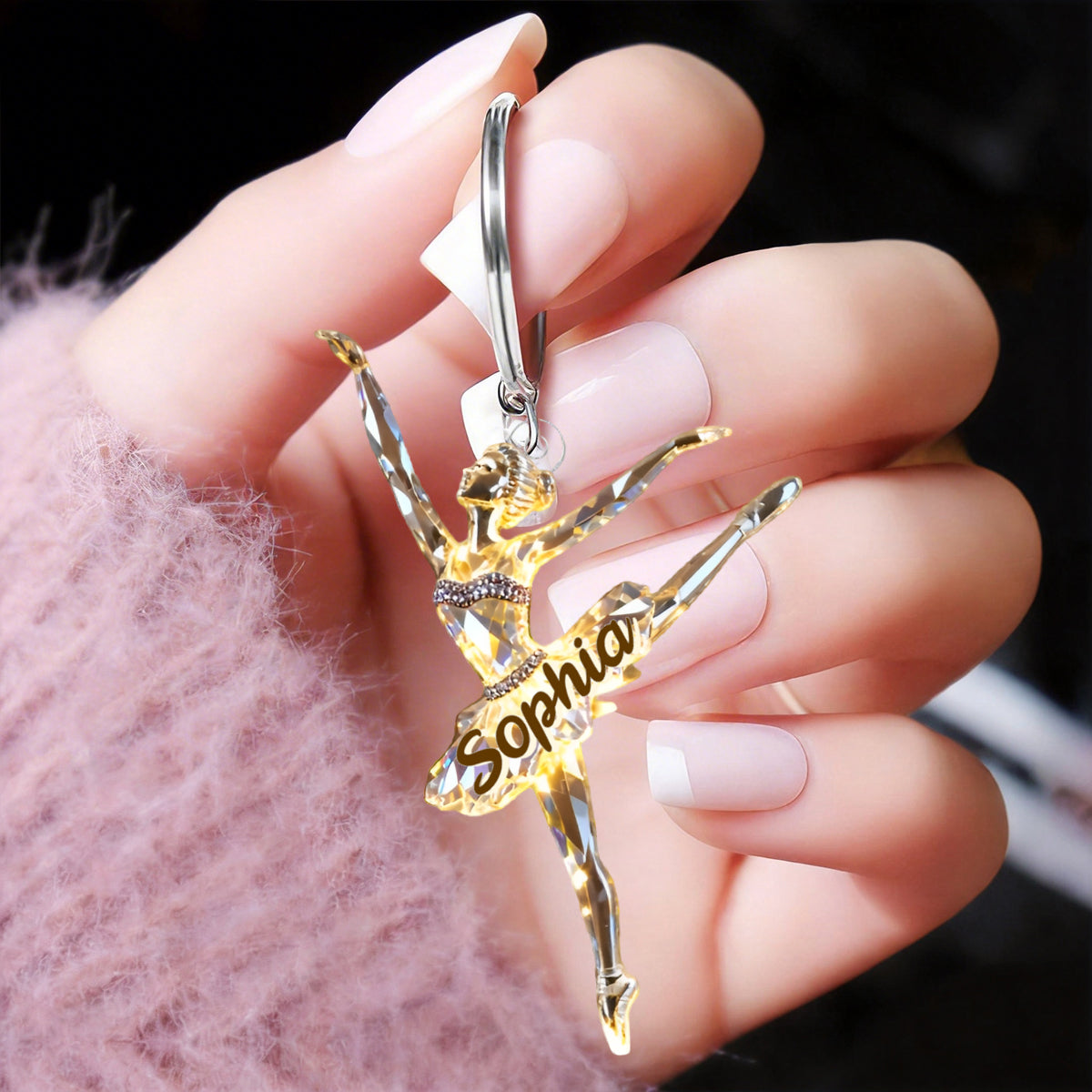 Personalized Charming Ballet Keychain Gifts For Ballerina Lover