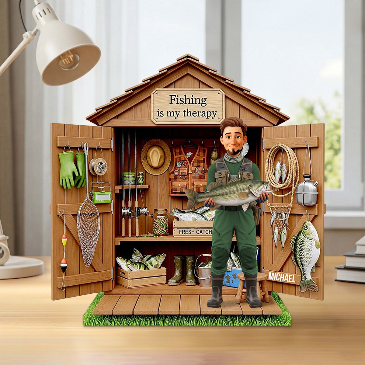 Custom Fishing Acrylic Plaque - Personalized Gifts for Fishing Lovers