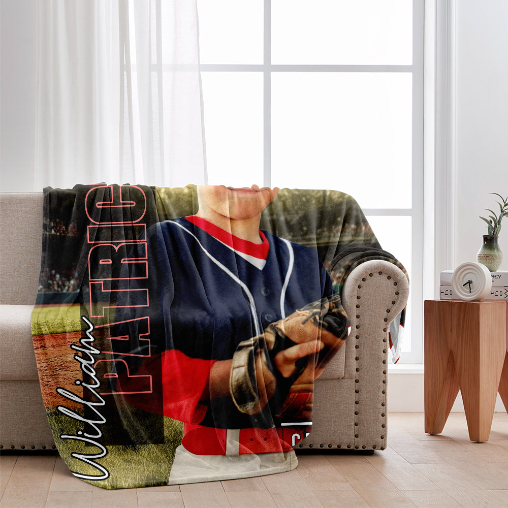 Any Sport, Name, Postion, Number, Team.... Personalized Sport-lover Blanket