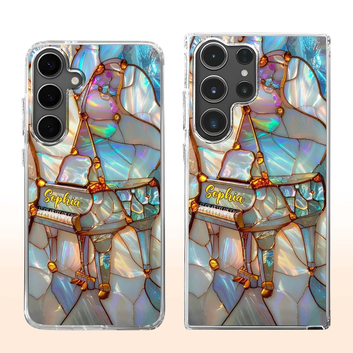 A Melody For The Soul Personalized Clear Phone Case for Musicians