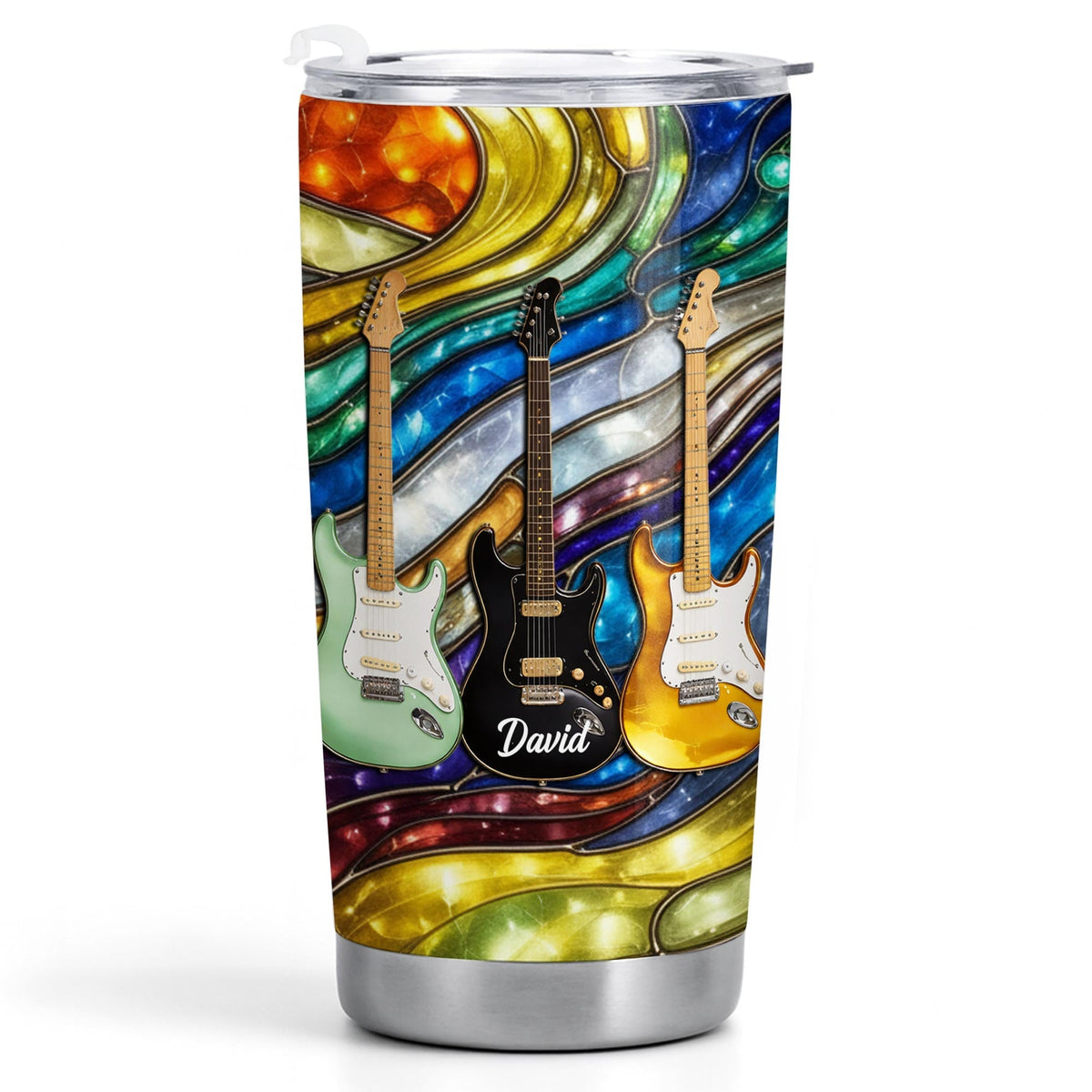 Personalized Rock Your Soul Electric Guitars Tumbler, Gift For Music Lovers