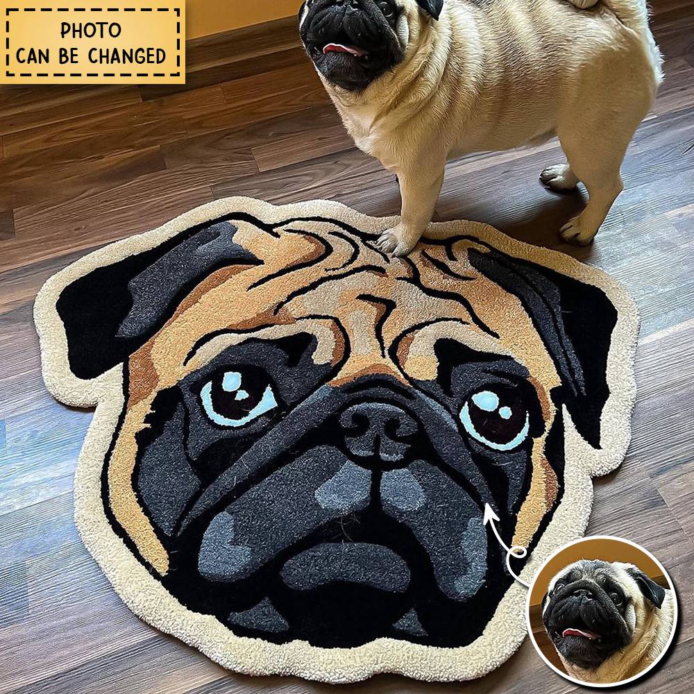 Personalized Pet Shaped Rug Gift For Pet Lovers