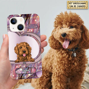 Personalized Dog Mom Puppy Pet Dogs Lover Texture Phone case