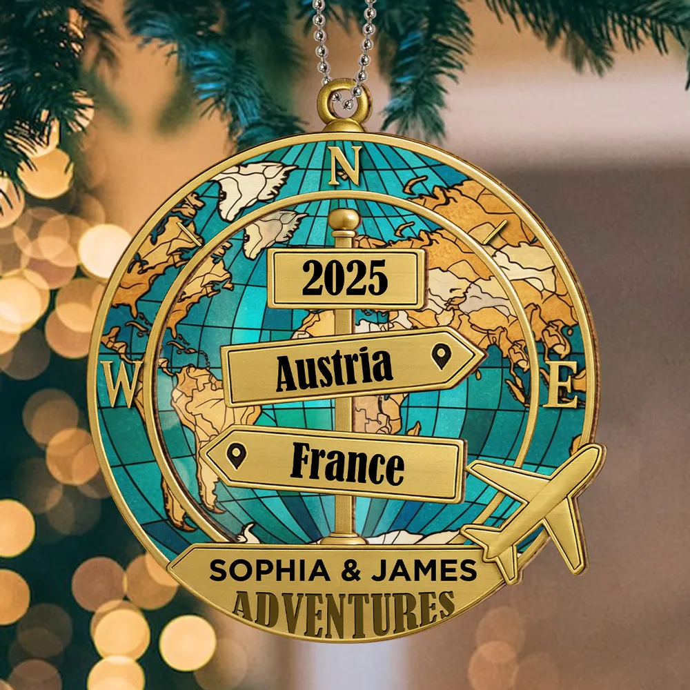 Destination Of All Year - Personalized Custom Acrylic Ornament