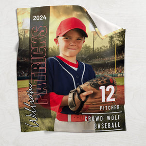 Any Photo, Name, School.... - Personalized Basketball Blanket