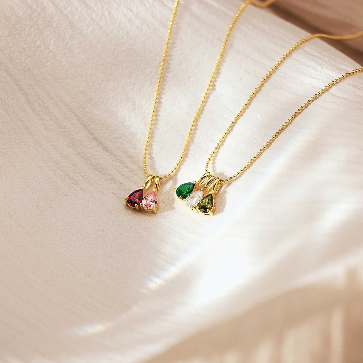 Custom Birthstone Necklace, Anniversary Family Gift for Mom, Bridal Gift for Grandma, Mothers Day Gift for Her