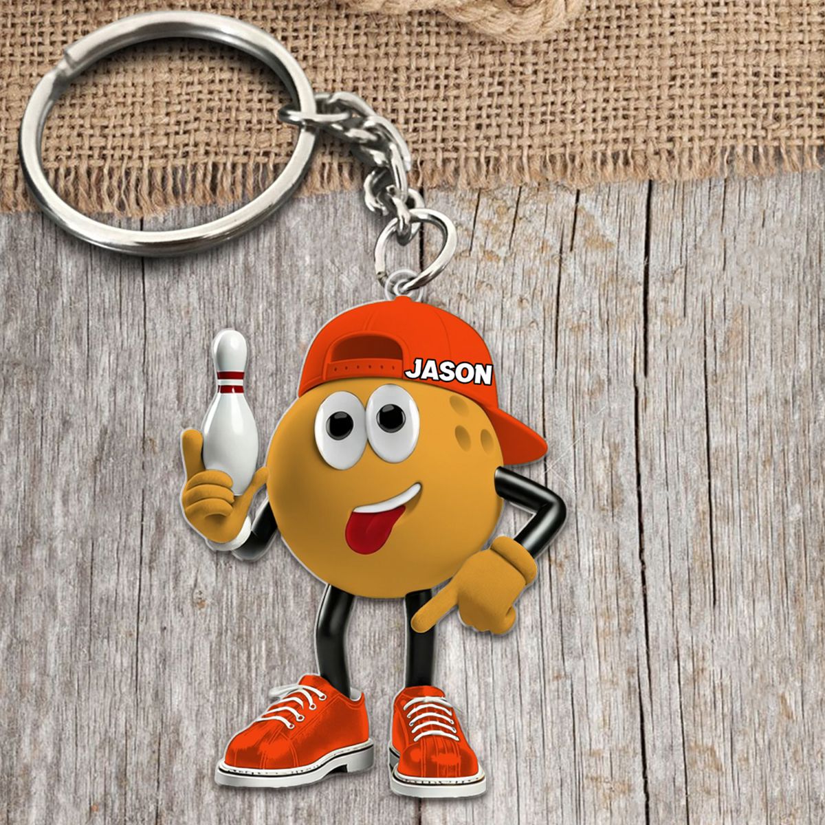 Custom Bowling Ball Keychain,Unique Gifts For Bowling Lover