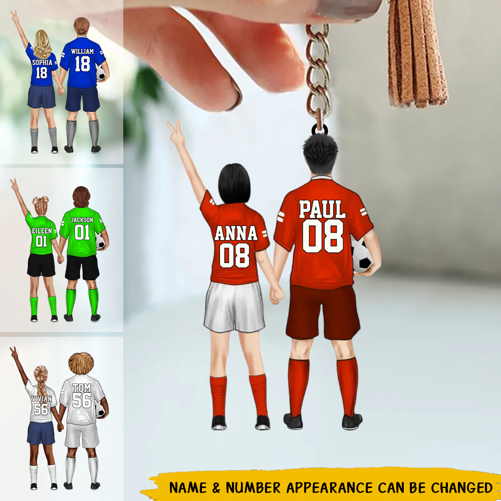 Personalized Soccer Couple Keychain Whatever You Lack I Got You