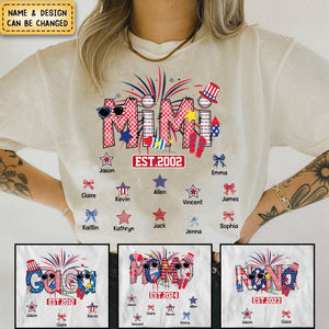 Personalized Mimi Est Art Independence Day Pure Cotton T-Shirt