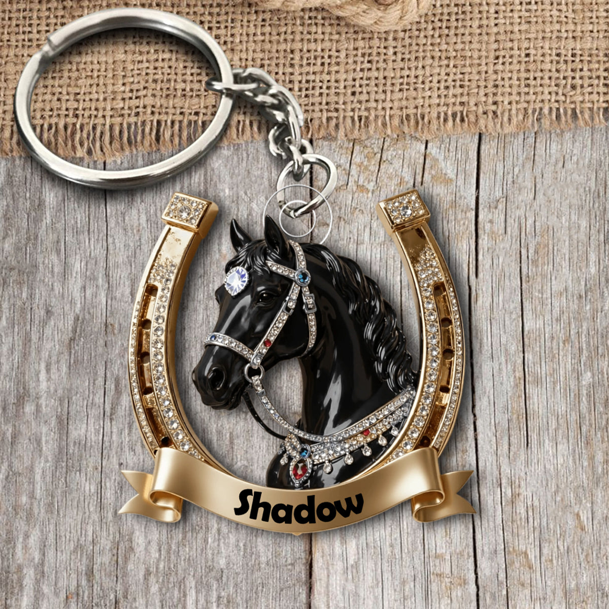 Personalized Horse Acrylic Keychain Gift For Horse Lover