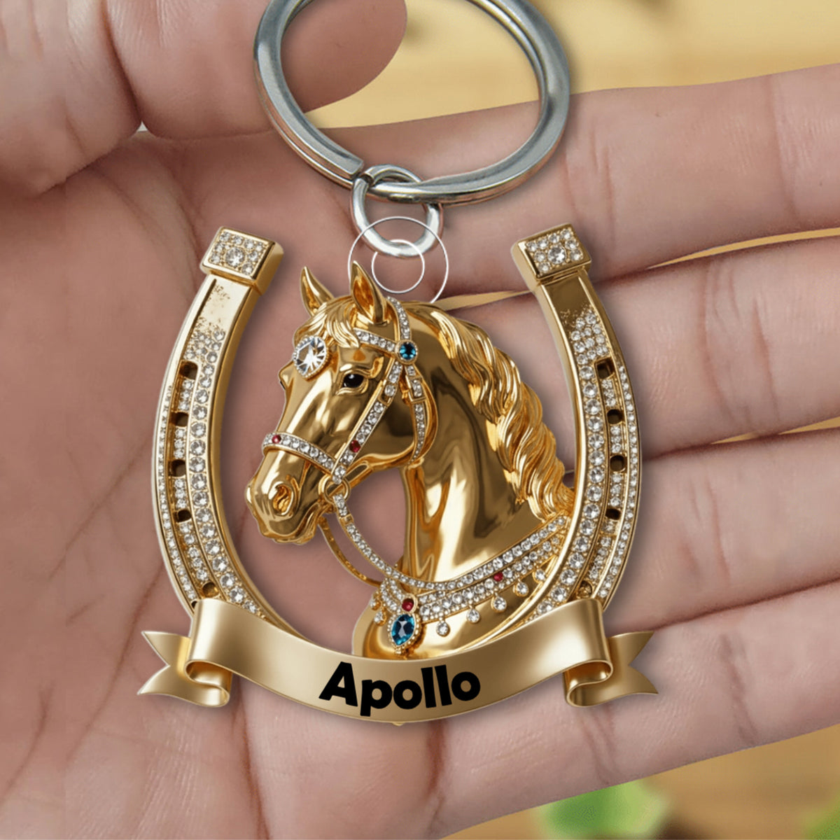 Personalized Horse Acrylic Keychain Gift For Horse Lover