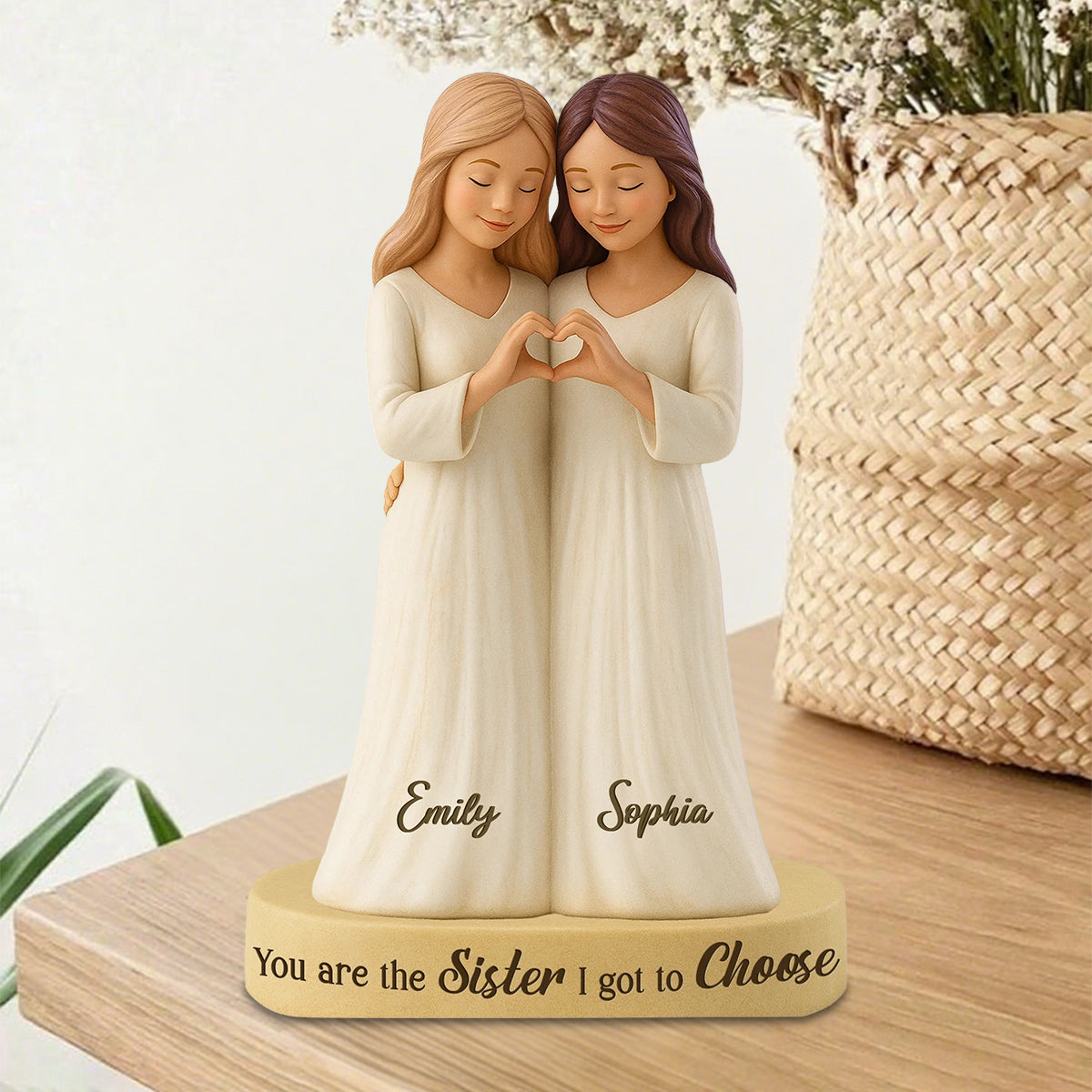 Personalized Best Friend Shaped Acrylic Plaque Gift For Besties, Woman