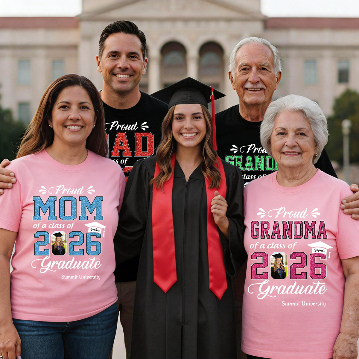 Class of 2026 Family Gifts For Family Member Graduation Shirt Proud Family Shirt