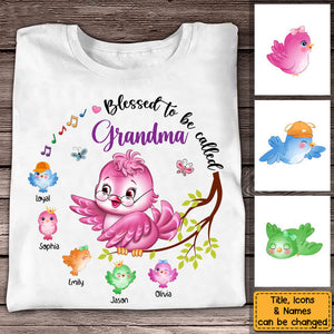 Gift For Grandma Love Birds T Shirt