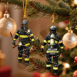 Firefighter Outfits Ornament - Personalized Gifts For Fireman