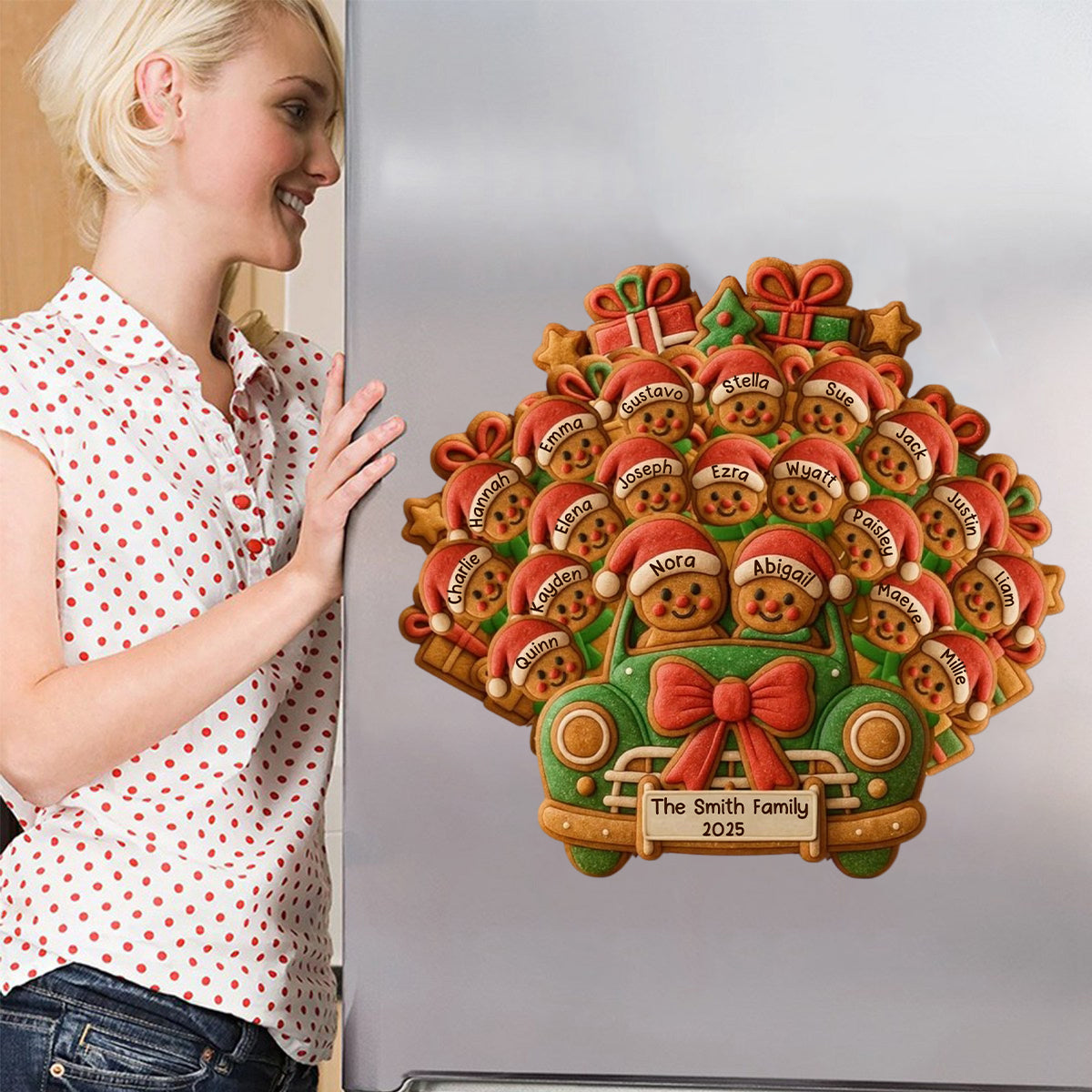 Celebrate Your Family's Holiday With Custom Van And Bears Decal, Personalized Decal