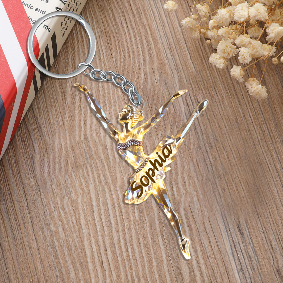 Personalized Charming Ballet Keychain Gifts For Ballerina Lover