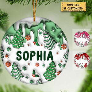 Christmas Is The Day That Holds All Time Together - Family Personalized Ceramic Ornament