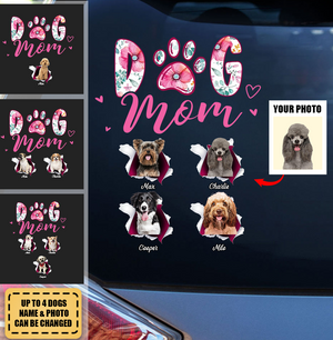 Personalized Gift for Dog Mom Decal/Sticker