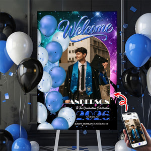 Welcome To Graduation Celebration Custom Party Welcome Sign - Personalized Graduation Decoration - Graduation Sign