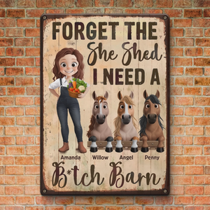 Custom Home Decor Metal Sign - Personalized Birthday Gifts For Men And Women, Horse Lovers