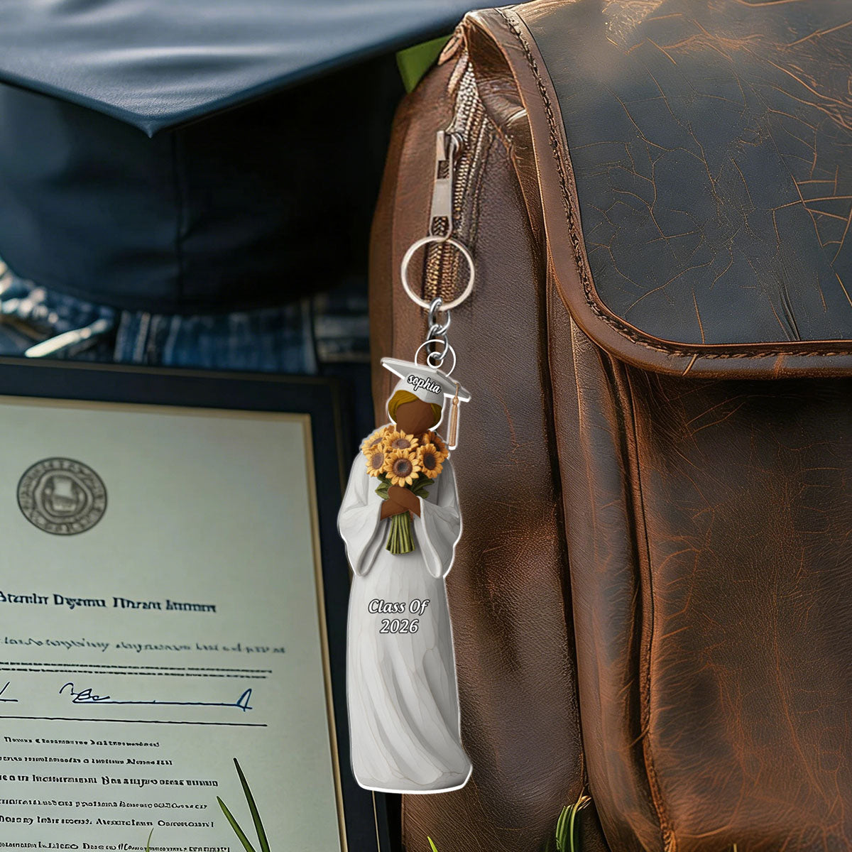 Graduation Keychain Personalized Gifts For Graduates