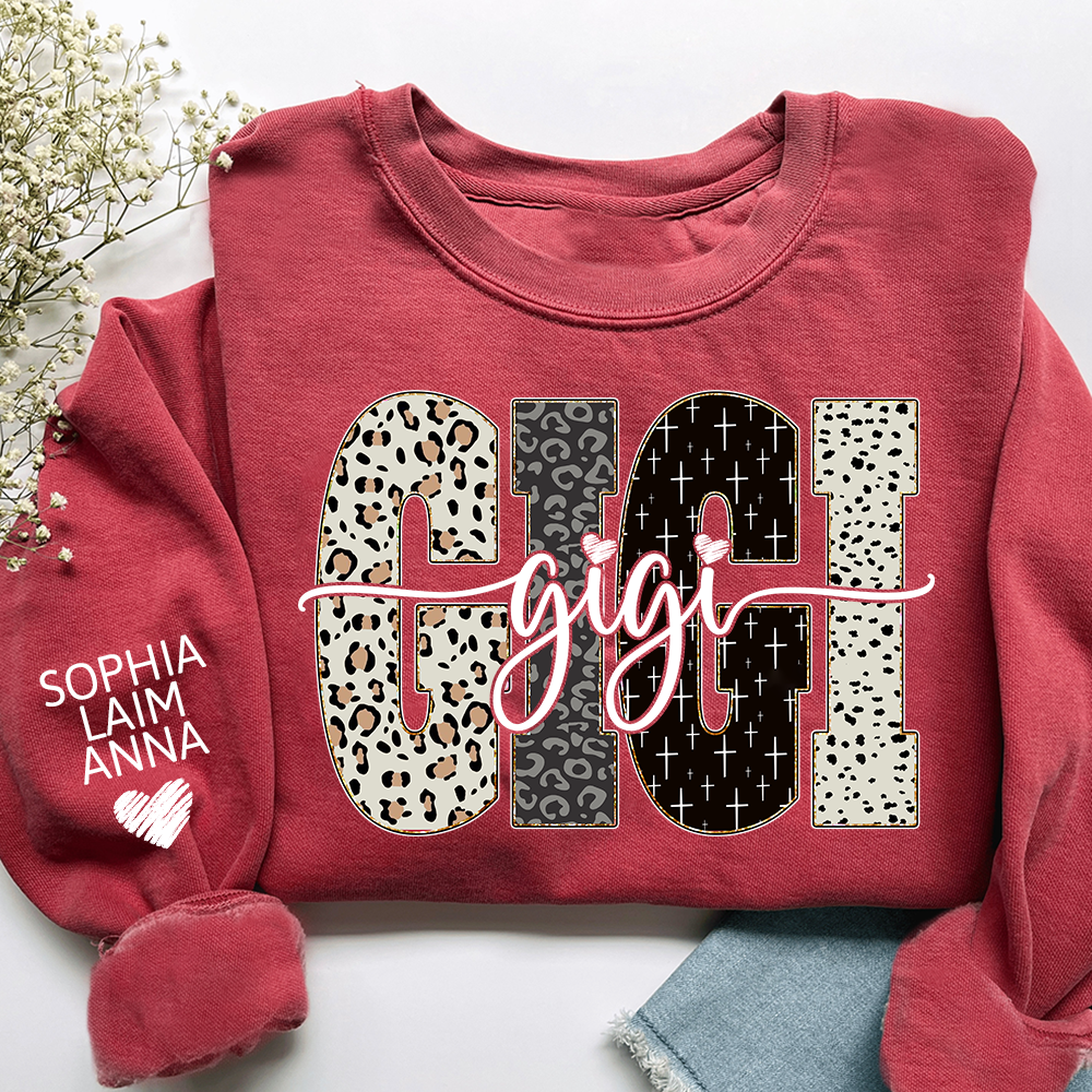 Personalized Bible Style Design, Custom Gift For Gigi And Her Grandchildren Sweatshirt