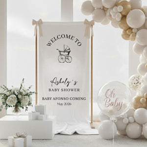 Baby Shower - Personalized Baby Shower Welcome Sign,  Oh Baby Welcome Decorations