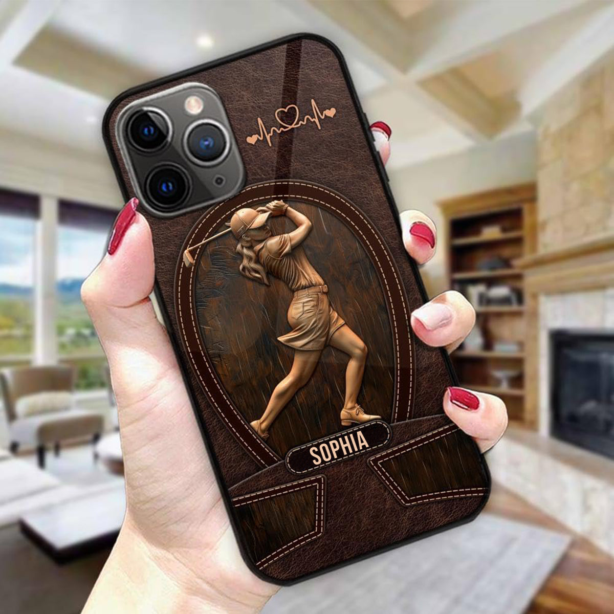 Golf Swing - Custom Name Phone Case Personalized Golf Accessories for Golf Lovers