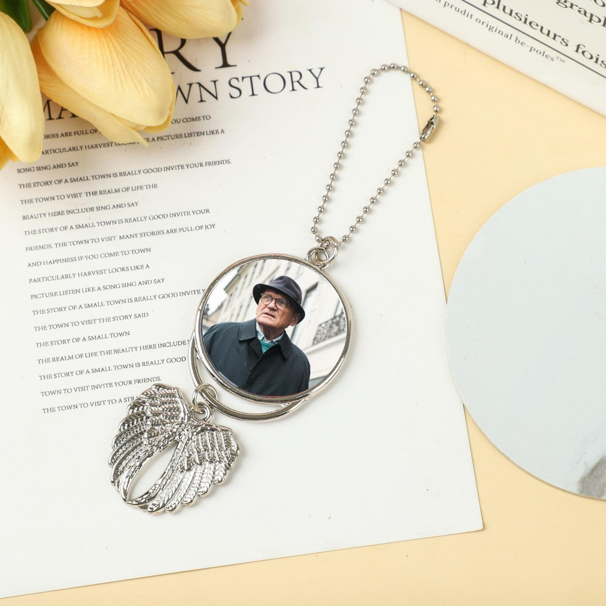 Your Wing Were Ready But My Heart Was Not Personalized Angel Memorial Charm