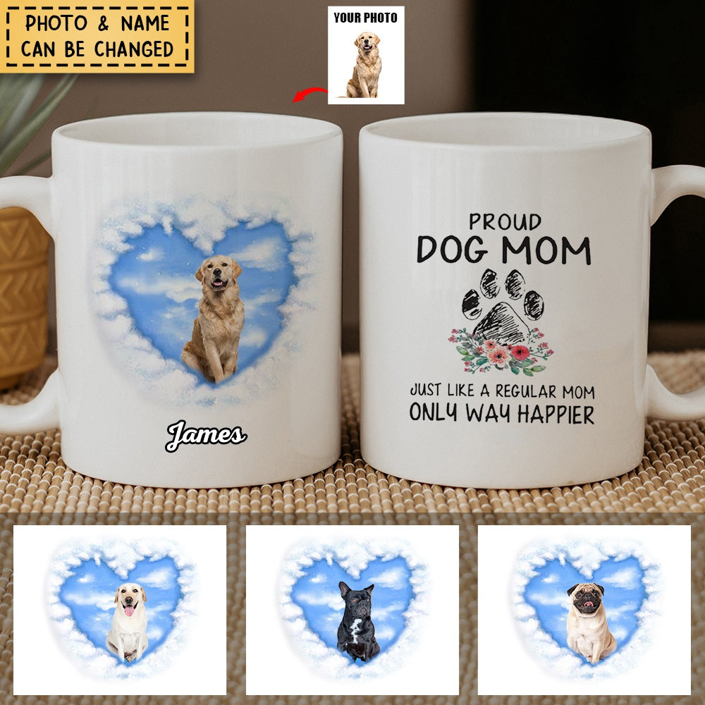 Personalized Proud Dog Mom Mug