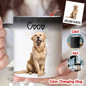 Custom Photo Personalized Color Changing Mug Gift For Pet Lovers,Family