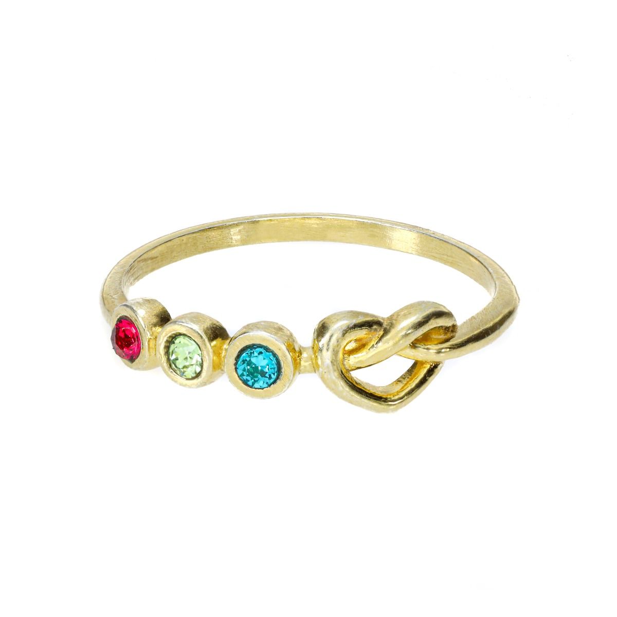 Ties of The Heart Personalized Birthstone Ring