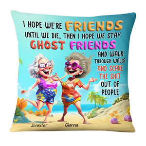 Personalized Gift For Old Friends Sisters Pillow