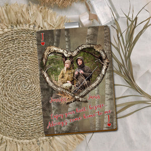 Custom Photo Enjoy Your Hunt, Be Safe - Personalized Car Visor Clip Gift for Hunting Husband