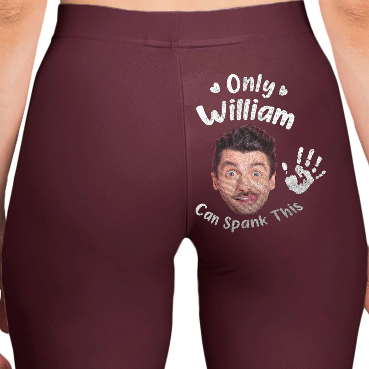 Only My Husband/ BF Can Spank This A$$ - Personalized Leggings